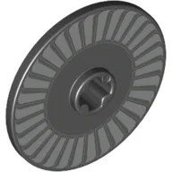 Technic Disc 3 x 3 with Light Bluish Grey Lines Print (Fan Blades)