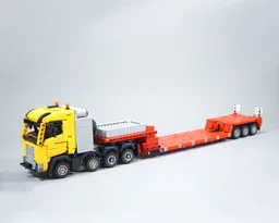8x4 Truck with Lowbed Trailer- PF version
