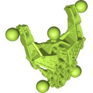 Lego Large Figure Skeletal, Torso with 5 Ball Joints (Av-Matoran Type 2) / Lime