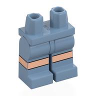 Lego Hips and Sand Blue Legs with Light Nougat Knees print
