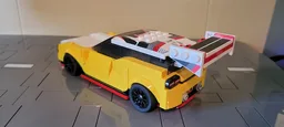 White-Yellow Hatchback