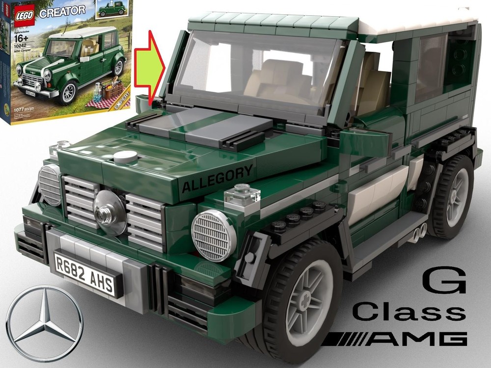 Lego Mercedes G wagon g 63 - Alternate Build of Mini Cooper 10242-1