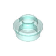 Lego Plate Round 1 x 1 with Open Stud / Trans-Light Blue