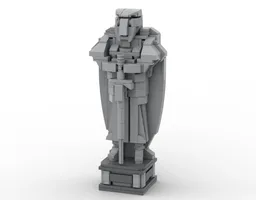 Knight Stone Statue