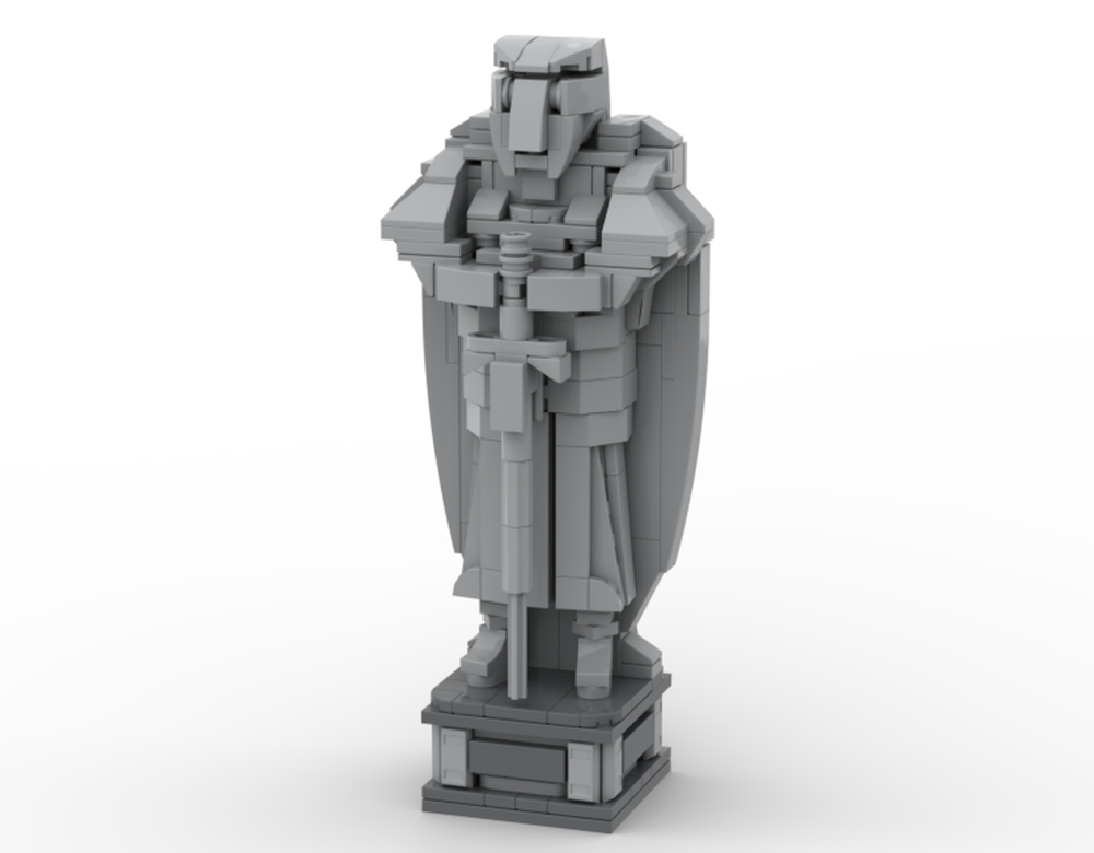Lego Knight Stone Statue