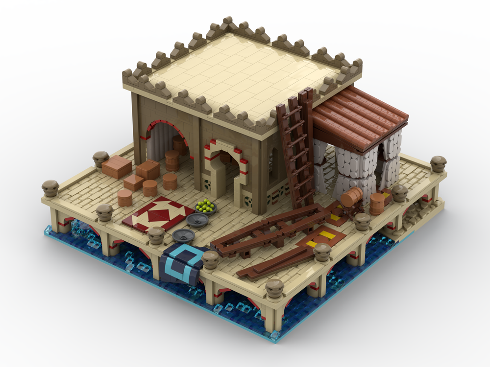 Lego Age of Empires - Dock (Middle Eastern)