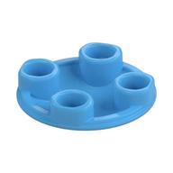 Lego Plate Round 2 x 2 with Rounded Bottom [Boat Stud] / Medium Blue