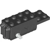 Motor Pullback 2 x 6 x 1 2/3 Type 2 [Fast] Black Base, White Axle / Black