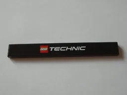 Tile 1 x 8 with LEGO TECHNIC Logo Pattern (Sticker) - Sets 8043 / 8053