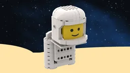 Classic Space: LEGO Upscale Spaceman Astronaut Minifigure (40649) HELMET / AIRTANKS
