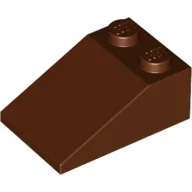 Brick Sloped 33° 3 x 2 / Reddish Brown