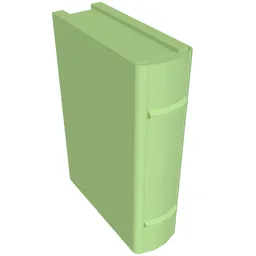 Book 2 x 3 [Plain] / Medium Green