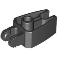 Hinge 1 x 3 Locking with 2 Fingers and Claw End, 9 Teeth / Black