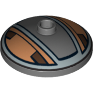 Lego Dish 3 x 3 Inverted [Radar] with Embo Hat Print