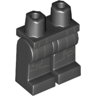 Lego Hips and Black Legs with Sith Robe Print (Darth Maul) / Black