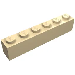 Brick 1 x 6 / Tan