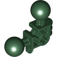 Lego Large Figure Skeletal, Limb, Angular 90°, 3 x 3 x 2 with 2 Ball Joints, and Axle Hole / Dark Green