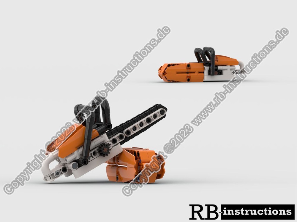 Lego Chainsaw with chain guard (Kettensäge mit Kettenschutz)