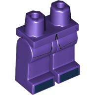 Lego Hips and Dark Purple Legs with Coattails and Dark Blue Shoes print / Dark Purple