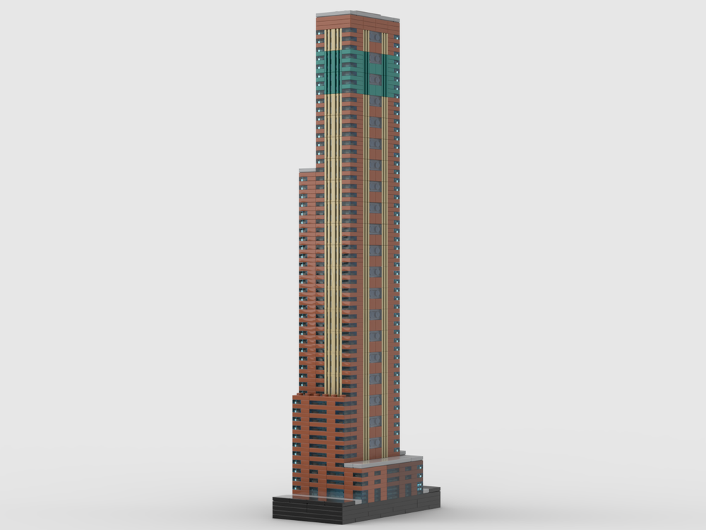 Lego Carnegie Hall Tower at 1/650th Scale