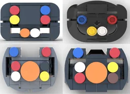 Set of racing steering wheels