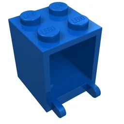 Box 2 x 2 x 2 [Solid Studs] / Blue