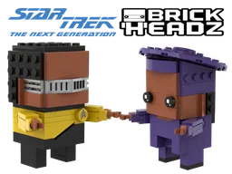 Brickheadz Geordi & Guinan