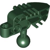 Lego Large Figure Head Connector Block (Vahki) / Dark Green