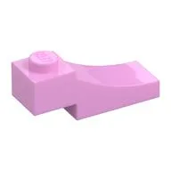 Brick Curved, 3 x 1 with 1/3 Inverted Cutout / Bright Pink