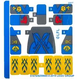 Sticker Sheet for Set 75258-1 / [No Color/Any Color]