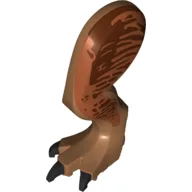 Animal Body Part, Dinosaur, Tyrannosaurus Rex Leg, Left, with Pin, Dark Orange and Reddish Brown Markings Print / Medium Nougat