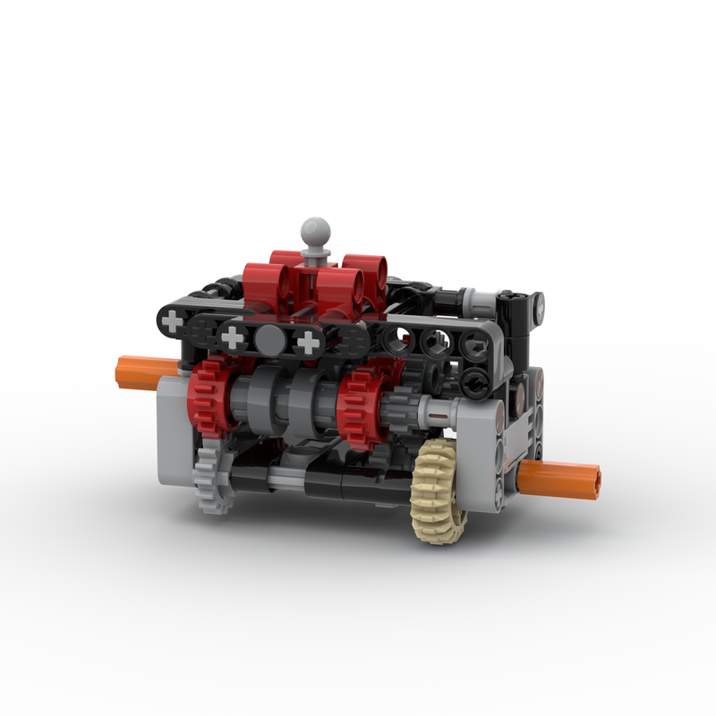 Lego 6 speed gearbox