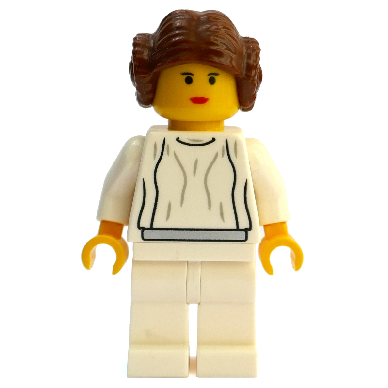 Lego Princess Leia, White Robe, Yellow Skin (3626c Head)