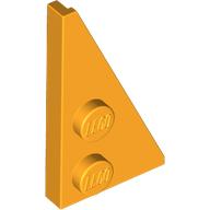 Lego Wedge Plate 2 x 4 27° Right / Bright Light Orange