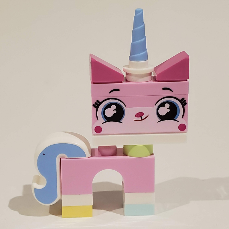 Lego Unikitty, Light Aqua Foot, Closed Mouth, Crescent Eyes