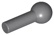 Bar 2L with Towball / Dark Bluish Gray