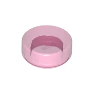 Tile Round 1 x 1 / Trans-Dark Pink