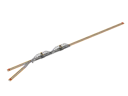 Train bridge with tracks