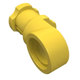 Technic Axle and Pin Connector Toggle Joint Smooth / Yellow