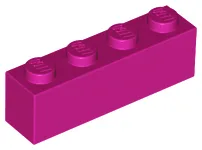 Brick 1 x 4 / Magenta