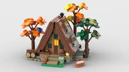 Mini 21338 A-Frame Cabin