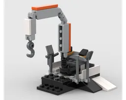 Space Backhoe Loader D-Model - Dozer & Crane