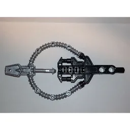 Large Figure Weapon Hordika Beast Summoner with Flat Silver Flexible End / Black