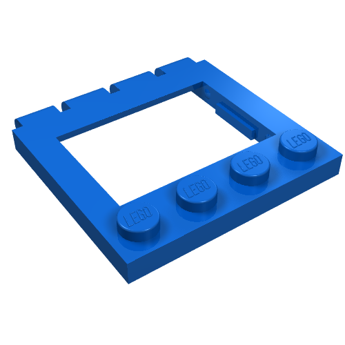 Lego Hinge Vehicle Roof 4 x 4 Sunroof with Ledges / Blue