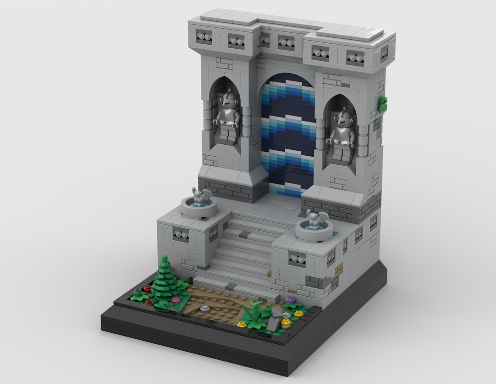 Lego Bookend Portal