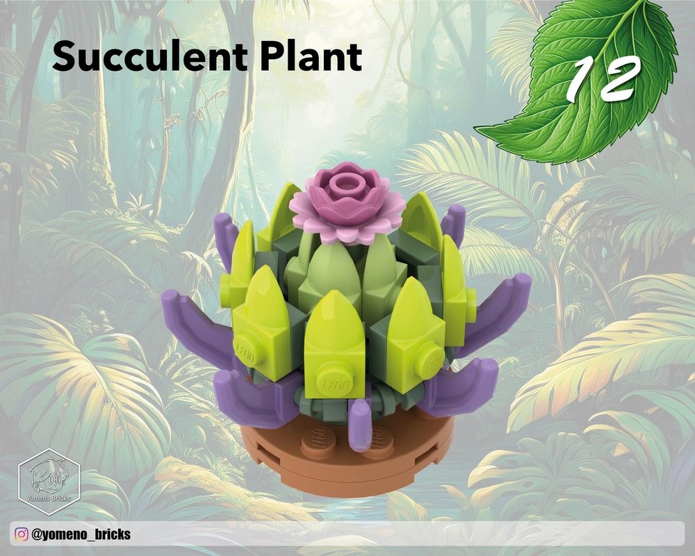 Lego Succulent Plant