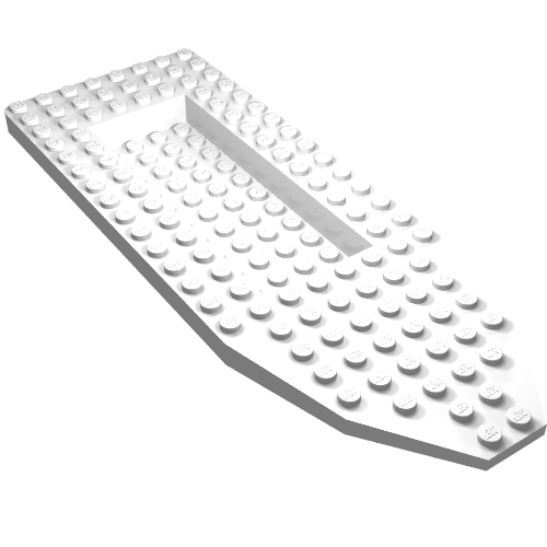 Lego Boat Deck 22 x 8 x 2 1/3 / White
