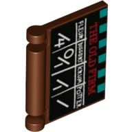 Lego Book Cover with 'THE OLD FIRM', Tri-Wizard Score Card print / Reddish Brown