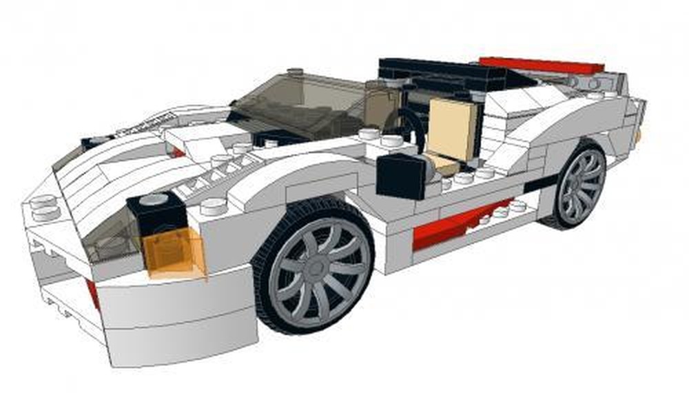 Lego Highway Speedster Pullback (Based on 31006)