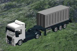 Scania S 700 with Container Trailer